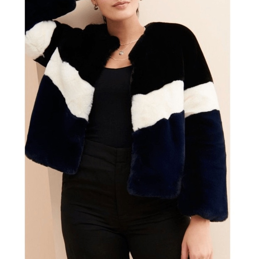 Apparis Brigitte Faux Fur Short Coat XS